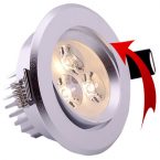 Pakreipiami LED šviestuvai Pakreipiami LED šviestuvai