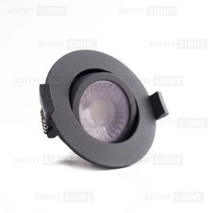 Įmontuojamas pritemdomas LED šviestuvas 6W (Antracito) CCT keičiama IP20/65 su jungtimi - Image 3