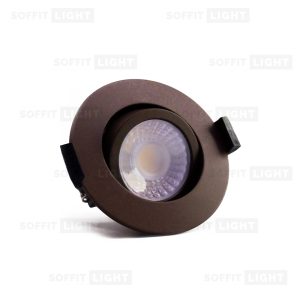 Įmontuojamas pritemdomas LED šviestuvas 6W (Tamsiai ruda) CCT keičiama IP20/65 su jungtimi - Image 4