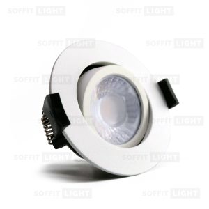 Įmontuojamas pritemdomas LED šviestuvas 6W (Baltas) CCT keičiama IP20/65 su jungtimi - Image 3