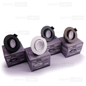 Įmontuojamas pritemdomas LED šviestuvas 6W (Juodas) CCT keičiama IP20/65 su jungtimi - Image 12